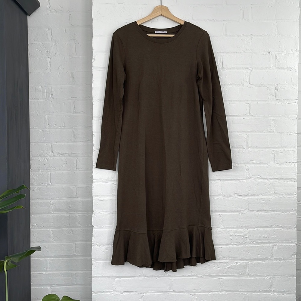 ZARA ruffled bottom dress